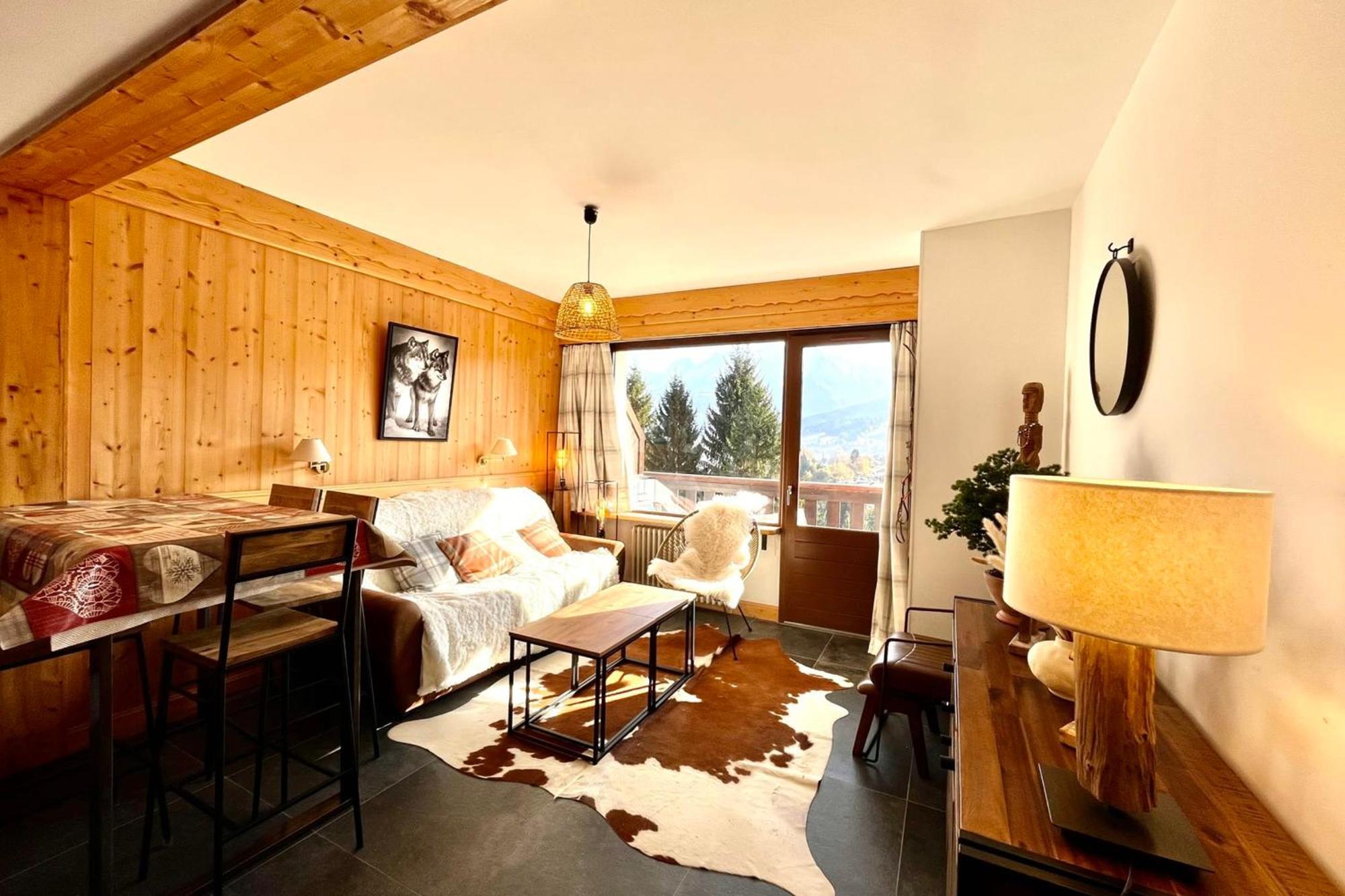 Superb Cosy Apartment With Balcony Combloux Eksteriør billede
